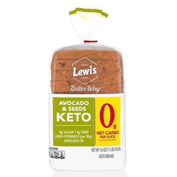 Lewis Bake Shop Better Way Avocado & Seeds Keto Bread, 16 oz.