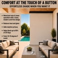 thumbnail image 4 of Rechargeable Motorized Outdoor Sun Shade With Protective Valance - Chalk, 4 of 15