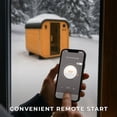 thumbnail image 4 of Backyard Discovery 2-4 Person Cedar Outdoor Cube Sauna with Electric Heater & Glass Door, 4 of 13