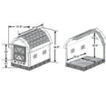 thumbnail image 2 of ASL Solutions Grey Insulated Dog Palace & Bed Combo, 2 of 7