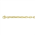 thumbnail image 4 of Paperclip & Cable Chain Bracelet with Padlock Charm in 14K Gold, 4 of 5