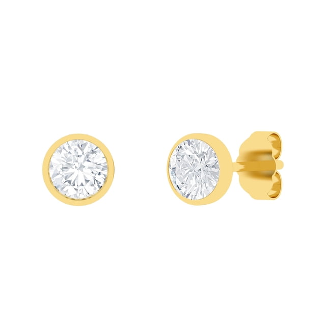 Lab Created Diamond Earrings in 14K Gold