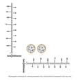 thumbnail image 4 of Lab Created Fancy Cut Diamond Stud Earrings in 14K Gold, 4 of 6