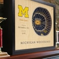thumbnail image 2 of YouTheFan Michigan Wolverines 25-Layer Basketball Stadium View 3D Wall Art, 2 of 5