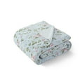 thumbnail image 2 of Laura Ashley Coco Plush Reversible Throw, 60" x 70", 2 of 4