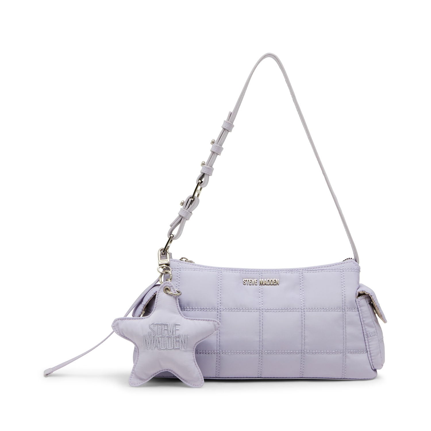 Steve Madden Sumba Purple Quilted Nylon Backpack Steve Madden Lilac Purple Quilted Crossbody Bag... | Depop main image 3