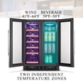 thumbnail image 7 of Lanbo 24 Inch 18 Bottle and 55 Can Wine and Beverage Refrigerator, 7 of 15