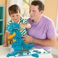 thumbnail image 4 of MEGA BLOKS Fisher-Price Build & Chomp Dinosaur T-Rex Block Toy with Rolling Wheels, 25 pc., 4 of 6