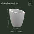 thumbnail image 4 of Mayne Modesto Round Planter, Choose Size, 4 of 10
