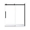 thumbnail image 1 of OVE Decors Bel 70-3/16 - 72-3/16"W x 78-3/4"H Frameless Soft-Close Sliding Shower Door with Clear Glass, 1 of 12
