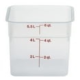 thumbnail image 2 of Cambro Square Translucent Food Storage Container with Lid 6 qt., 2 pk., 2 of 3