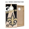 thumbnail image 3 of YouTheFan New Orleans Saints 2'x4' Cornhole Board Set, 3 of 6