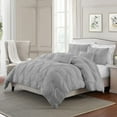 thumbnail image 3 of Ultra Plush Floral Pintuck Comforter Set, Assorted Sizes, 3 of 8