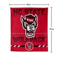 thumbnail image 7 of Logo Brands NC State Wolfpack 60"x70" Super Plush Blanket, 7 of 7