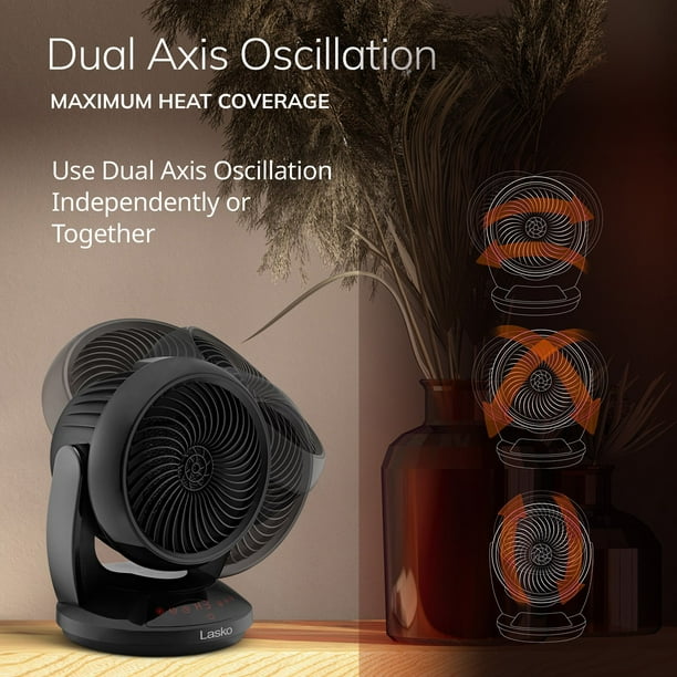 OBLIVION DUST 扇子 Lasko Whirlwind Heat Orbital Oscillation Ceramic Space Heater with