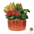 thumbnail image 1 of 10" Fall Centerpiece in Bronc Pot, 1 of 5