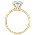 thumbnail image 3 of Cushion Cut Solitaire Diamond Ring in 18K Gold, 3 of 3