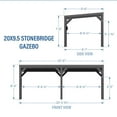 thumbnail image 13 of Backyard Discovery Stonebridge Steel Gazebo, Choose Size, 13 of 14