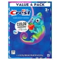 thumbnail image 8 of Crest Kid's Advanced Color Changing Toothpaste, Strawberry, 4.2 oz., 4 pk., 8 of 9