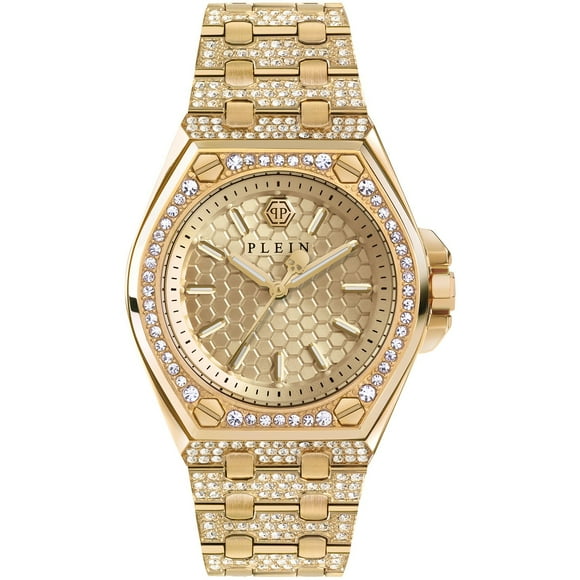 Philipp Plein Extreme IP Yellow Gold Bracelet Watch, 38MM