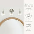 thumbnail image 4 of details by Becki Owens Clear Glass 3-Light Bath Light Bar, Assorted Colors, 4 of 8