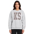 thumbnail image 1 of State of Mine Women's Camo Letters State Sweatshirt, 1 of 6