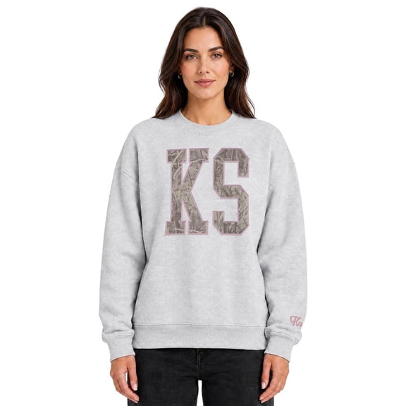 State of Mine Women's Camo Letters State Sweatshirt