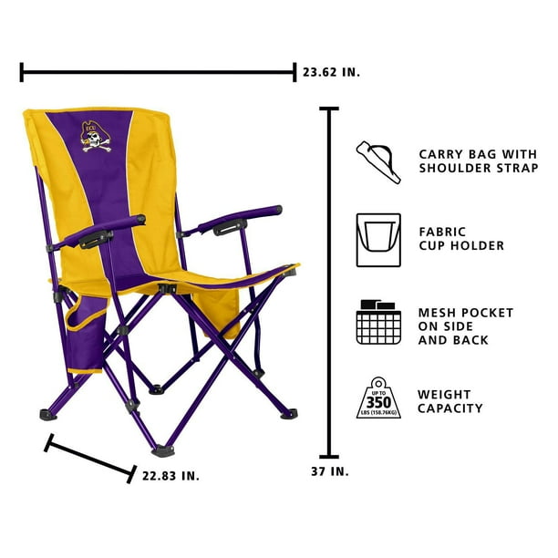 Logo Brands East Carolina Pirates Hard Arm Chair - Samsclub.com