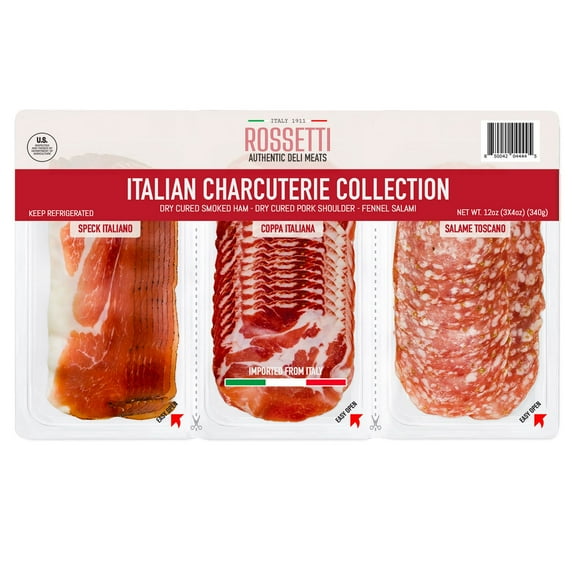 Rossetti Speck, Coppa, and Salame Toscano Italian Charcuterie Collection, 4 oz., 3 pk.