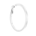 thumbnail image 3 of Square Tube Hoop Earrings in Sterling Silver, 3 of 7