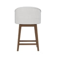 thumbnail image 14 of HH2 Home Upholstered Barrel Back Wood Adjustable Height Swivel Bar Stool, 14 of 19