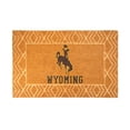 thumbnail image 1 of Logo Brands Wyoming Cowboys Coir Outdoor Mat, 1 of 3