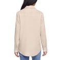 thumbnail image 3 of Gap Women's Linen Blend Button-Down Shirt, 3 of 10