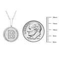thumbnail image 6 of Diamond Initial Pendant Necklace in Sterling Silver, 6 of 6