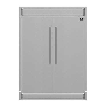 Maderno 2-Piece 56-Inch Convertible Refrigerator, 27.2 cu.ft., with Decorative Grill - 60-Inch Wide