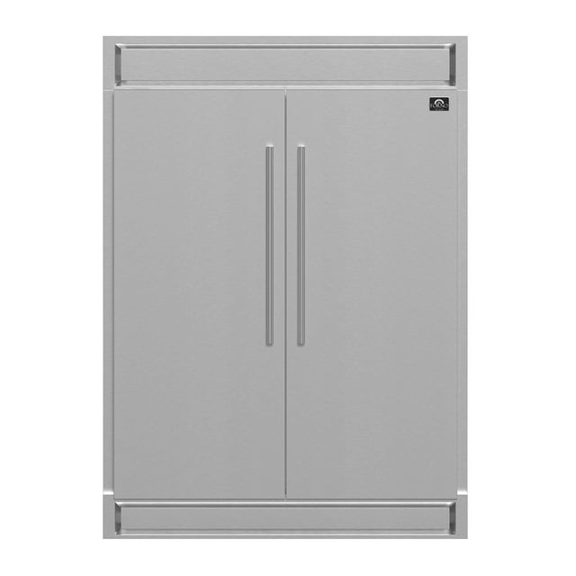 Maderno 2-Piece 56-Inch Convertible Refrigerator, 27.2 cu.ft., with Decorative Grill - 60-Inch Wide