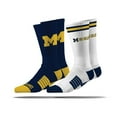 thumbnail image 1 of Michigan Wolverines Adult 2-Pack Crew Socks, 1 of 3