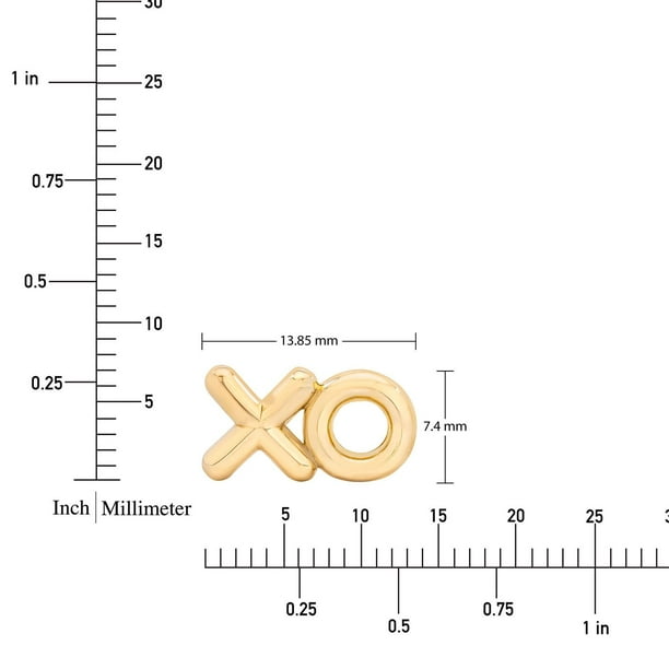 X O Necklace and Earring Set in 14K Gold - Samsclub.com
