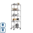 thumbnail image 5 of Seville Classics 5-Tier NSF-Certified Steel Shelving, 24”W x 18”D x 75”H, 5 of 11