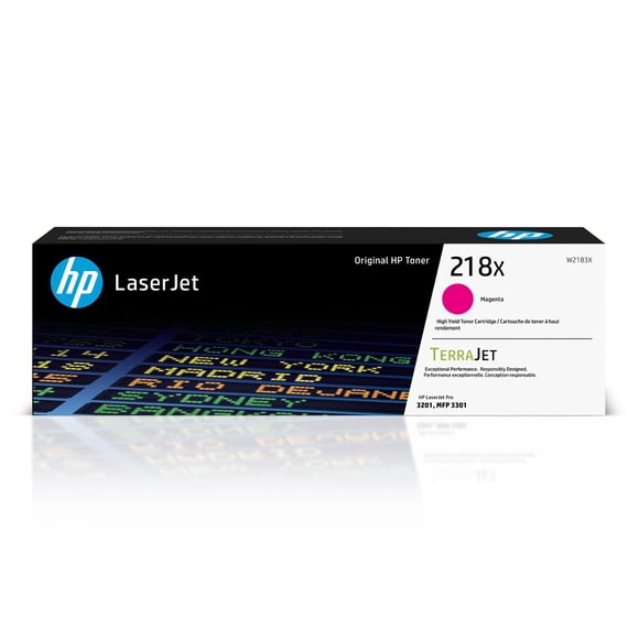 HP 218X, (W2183X), High Yield Magenta Original LaserJet Toner Cartridge