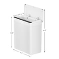 thumbnail image 8 of EKO Fluted Resin Slim Motion Sensor Trash Can 2.6 Gallon, 8 of 11