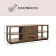 thumbnail image 4 of Marlow 74" Solid Wood Media TV Console, Natural, 4 of 10