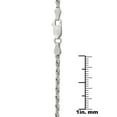thumbnail image 5 of 2.5mm Italian Sterling Silver Diamond Cut Rope Chain, 5 of 7