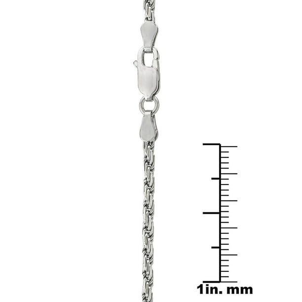 Tuscany Silver Panza Curb Necklace Women's Sterling Silver 2.1 mm Tuscany Silver Panza Curb Necklace Women's Sterling Silver 2.1 mm