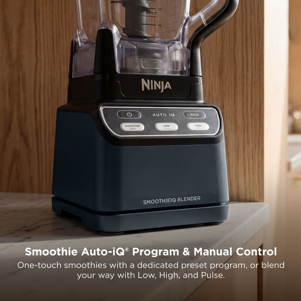Ninja SMOOTHIEiQ 1400PW Blender, 72-oz XL Pitcher, Auto-iQ Preset