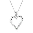 thumbnail image 5 of Round Cut Heart Diamond Pendant Necklace in 14K Gold, 5 of 9