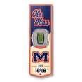 thumbnail image 1 of YouTheFan Mississippi Rebels 6"x19" 3D Stadium View Banner, 1 of 6