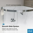 thumbnail image 9 of Breeze 36” x 36” x 77” Corner Shower Kit with Clear Glass, Walls, Base and Hardware, 9 of 13