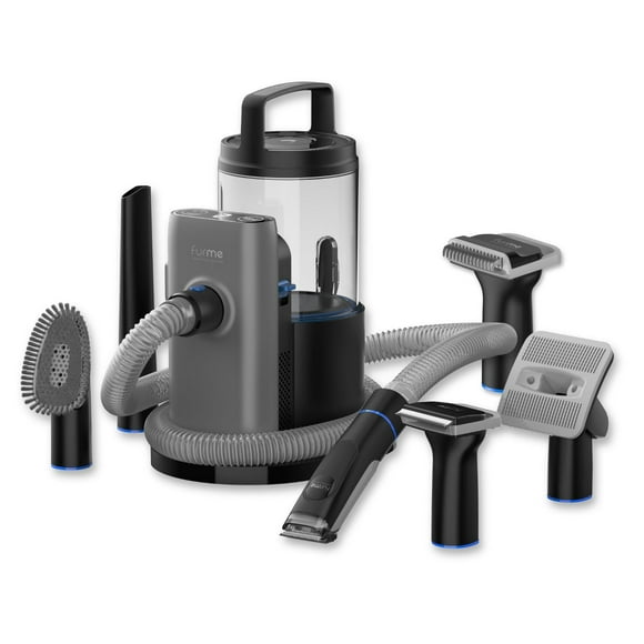 furMe Professional PLUS Pet Grooming Vacuum Kit + Bonus Dematting Rake