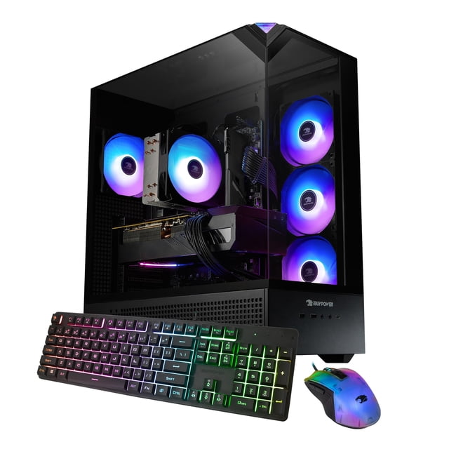 iBUYPOWER Element Gaming PC Desktop - AMD Ryzen 5 9500F, AMD Radeon RX 9060 8GB, 16GB DDR5 RAM, 1TB NVMe SSD